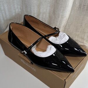 Madewell Black Patent Leather Flats